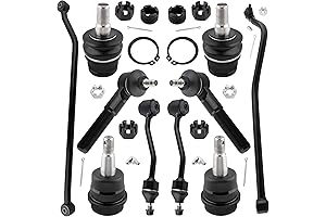 MYSMOT DS1461 DS1235 Front & Rear Track Bar Drag Link for Jeep Wrangler