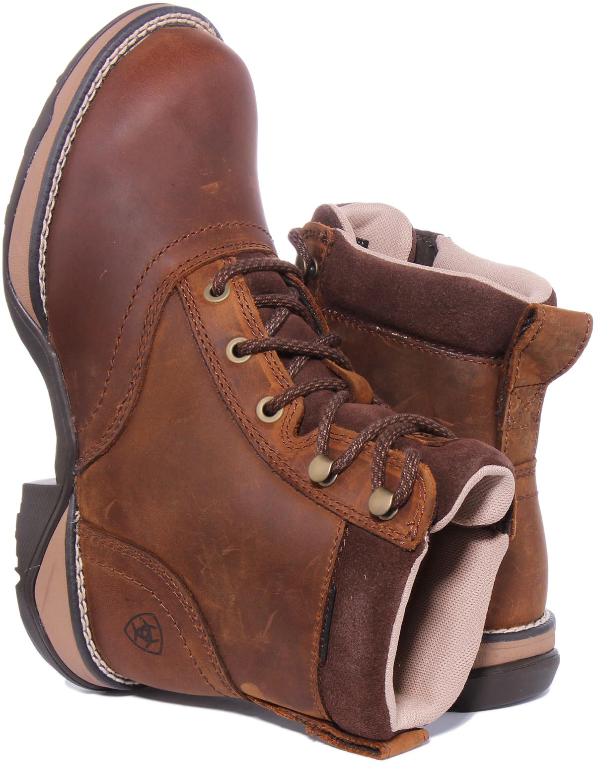 ARIAT Damen Anthem Runde Zehenschnürer, Wasserdichte StiefelWesternstiefel