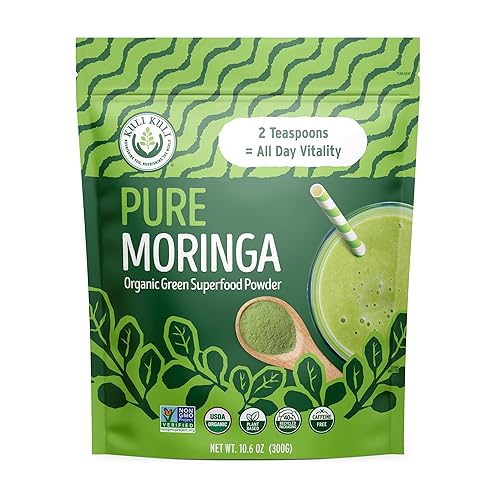 Kuli Kuli Polvo orgánico de Moringa 106 onzas