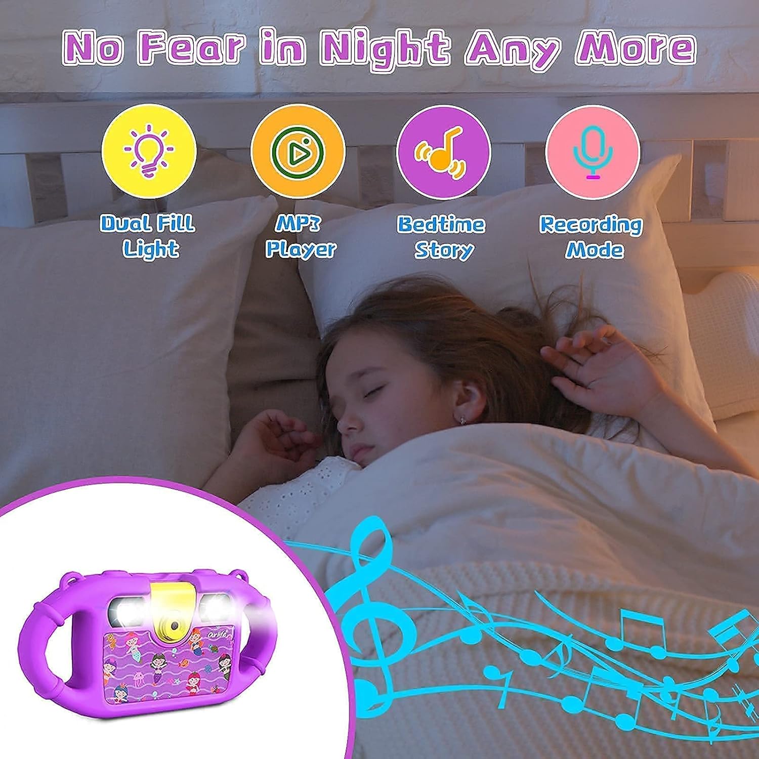 Ourlife Kids Camera Gift for 3-12 Years Old Boys and Girls, 1080P Kids Digital Camera with Portable Case, Video Waterproof Camera Toys for Children's Day/Birthday/Christmas