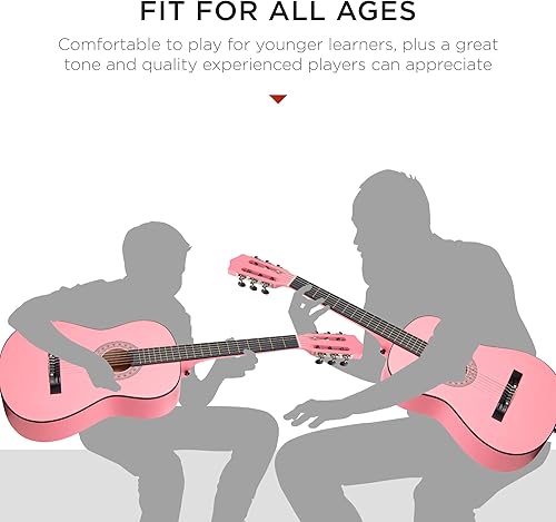 Vista 108 de Best Choice Products - Kit de guitarra acústica para principiantes, 38 pulgadas Rayos de sol
