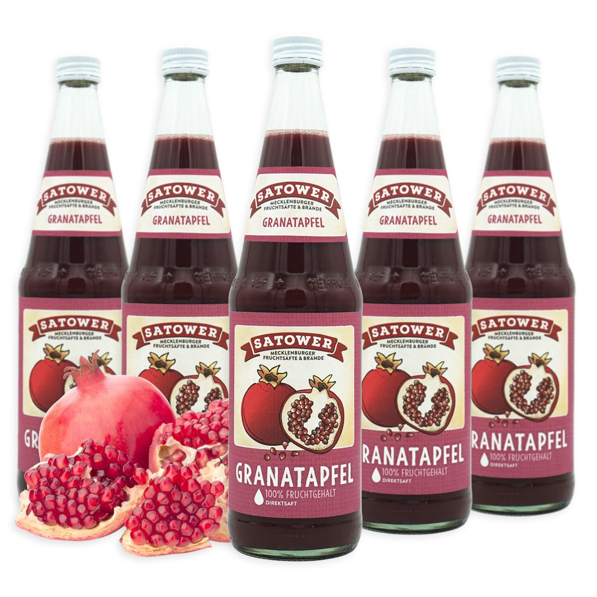 12 x 0,7l Granatapfelsaft (100% Direktsaft) - Original Satower