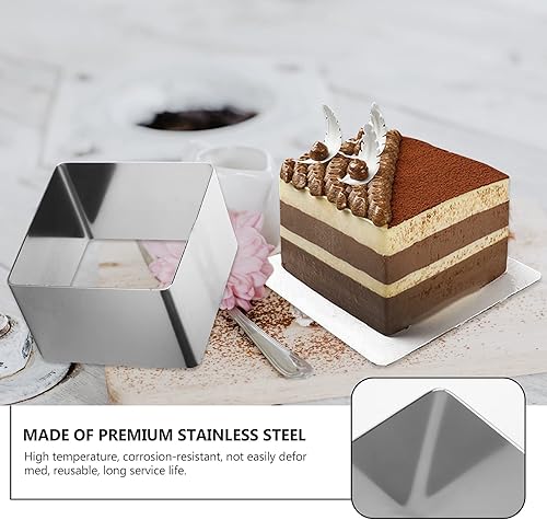 Miniatura 2 de Molde cuadrado útil para mousse de acero inoxidable, anillo para tartas, cortador de mousse, molde de postre, molde de pastelería, herramienta para
