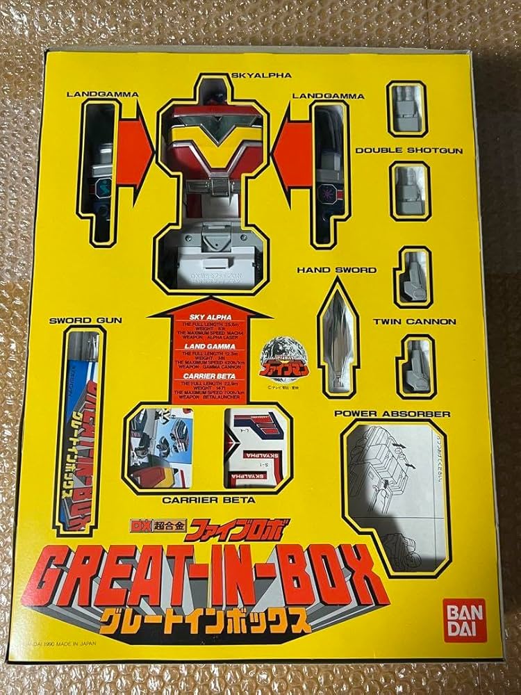 Amazon.co.jp: 地球戦隊 ファイブマン DX 超合金 グレートインボックス