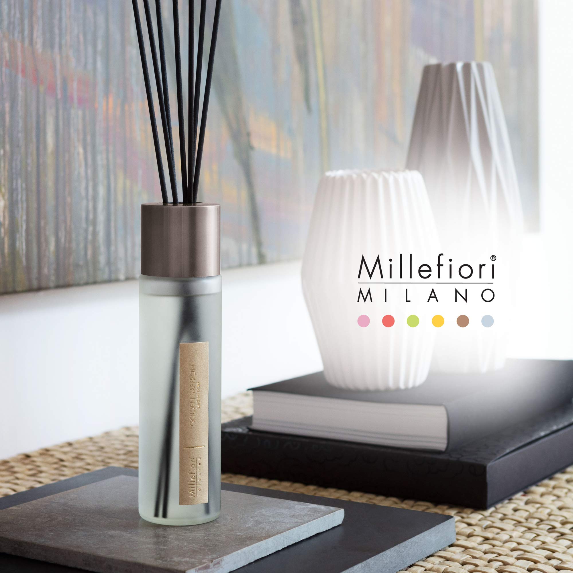 Millefiori Milano Diffuseur à bâtonnets Selected 350 ML Golden Saffron