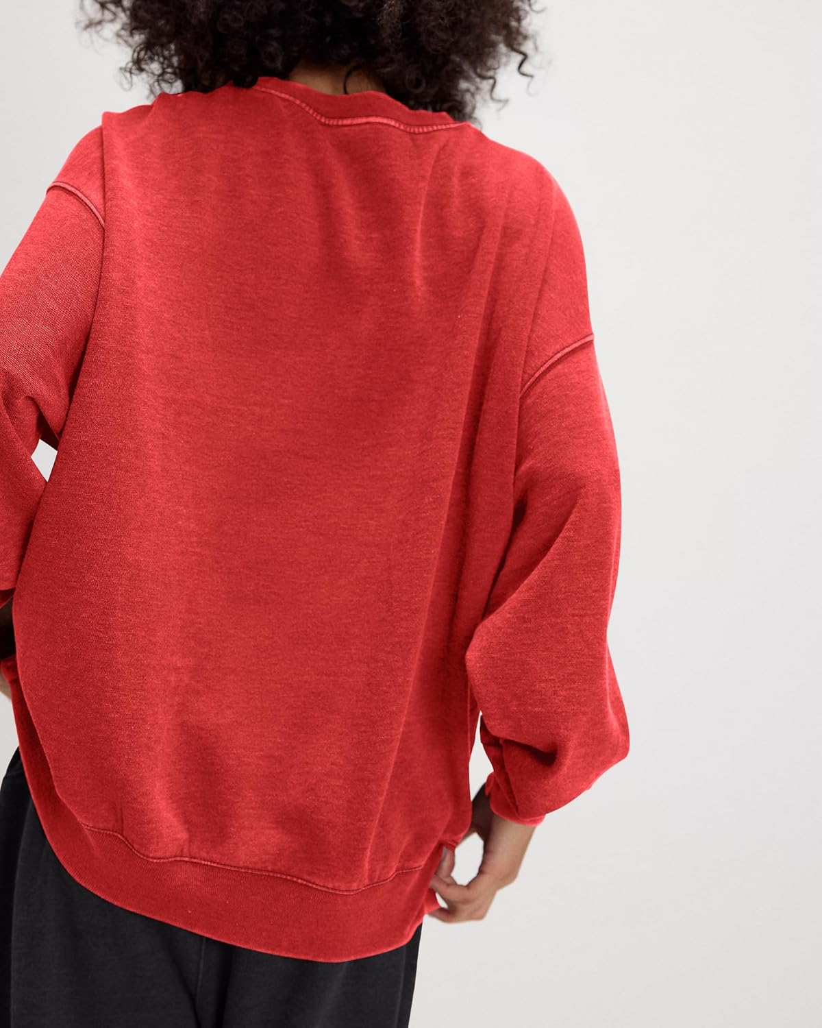 Gacaky Sweatshirt for Women Oversized Casual Crewneck Sweaters Hoodies Comfy Fall Pullover Tops Fashion Outfits Clothes - Image 3