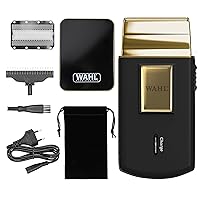 Wahl Travel Shaver Gold Edition Rasoio elettrico cordless e ricaricabile per uomo