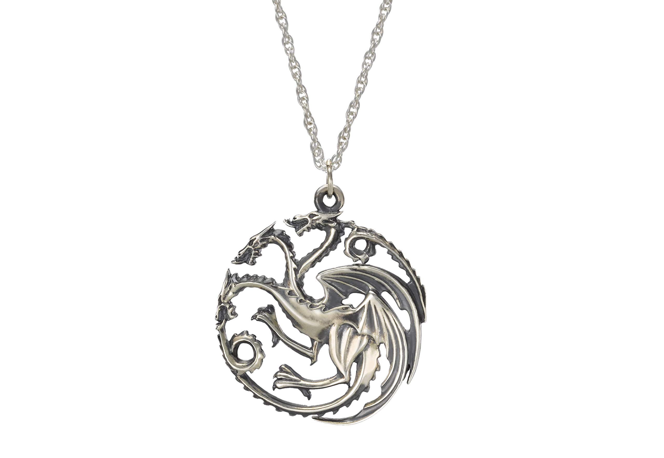 The Noble Game Collection of Thrones Targaryen Sterling Silver Pendant