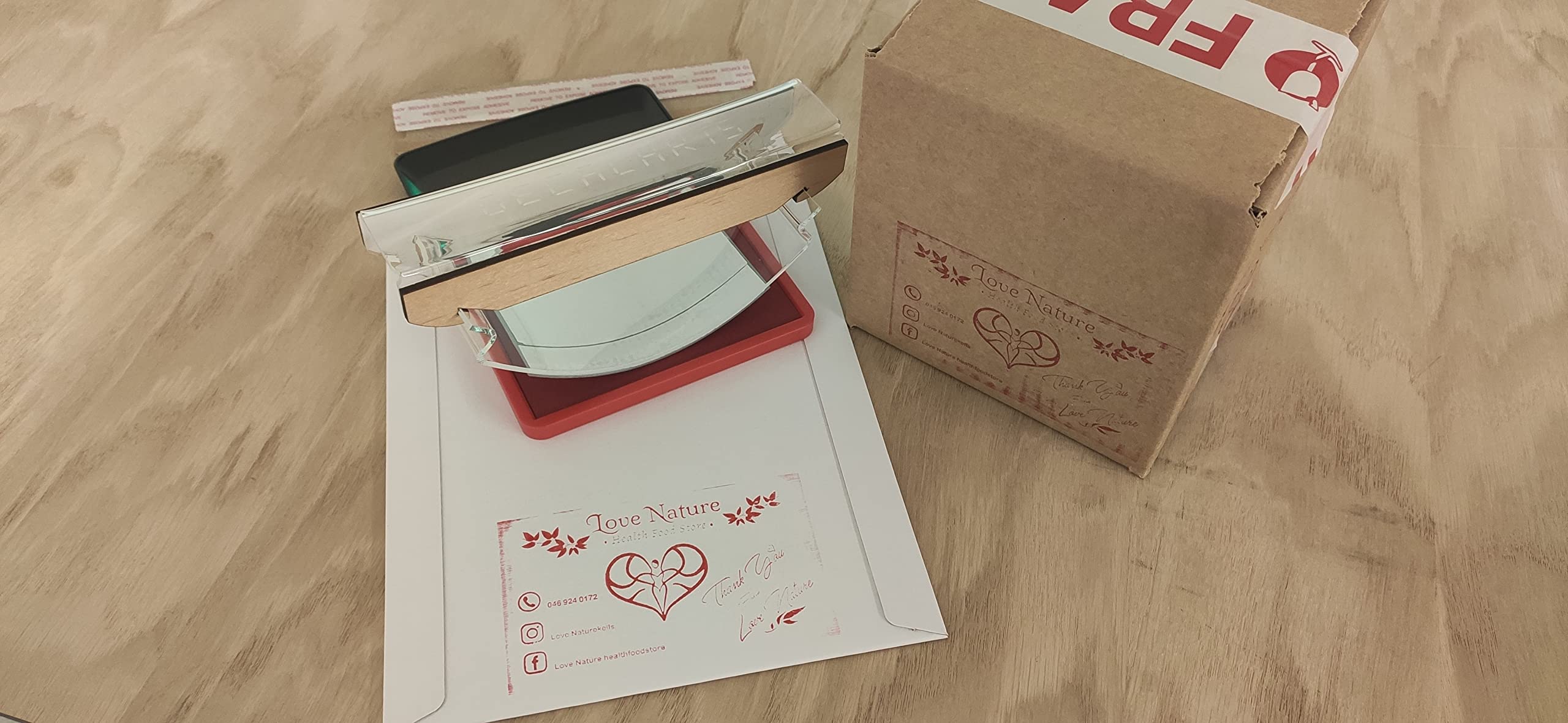 Timbro swing su misura, acrilico personalizzato/timbro di legno per imballaggio, buste, sacchetti di carta.