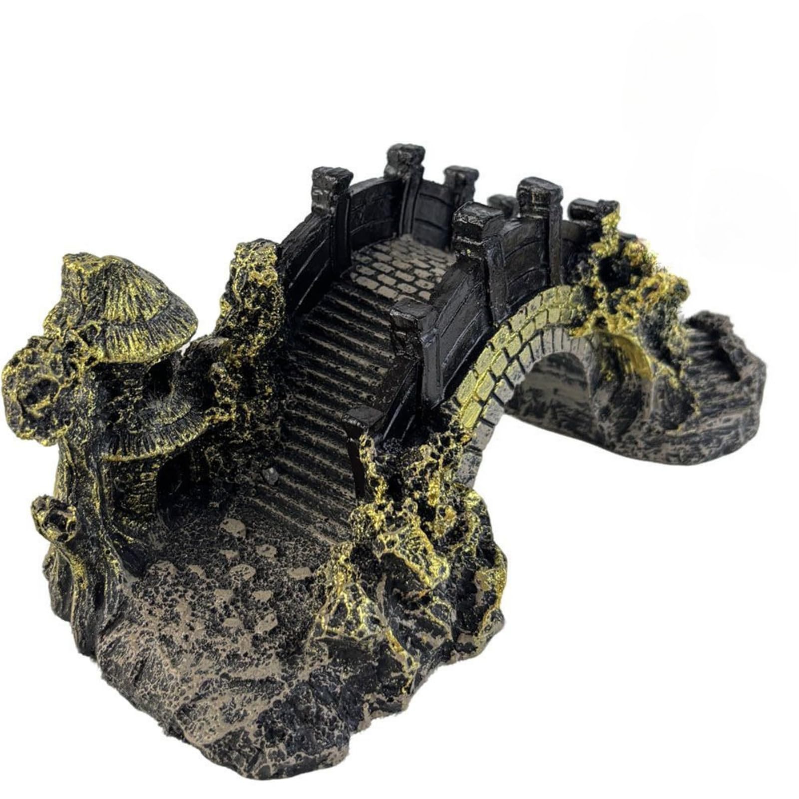 Pont simulé en résine, 16,5 cm, décoration de paysage pour aquarium