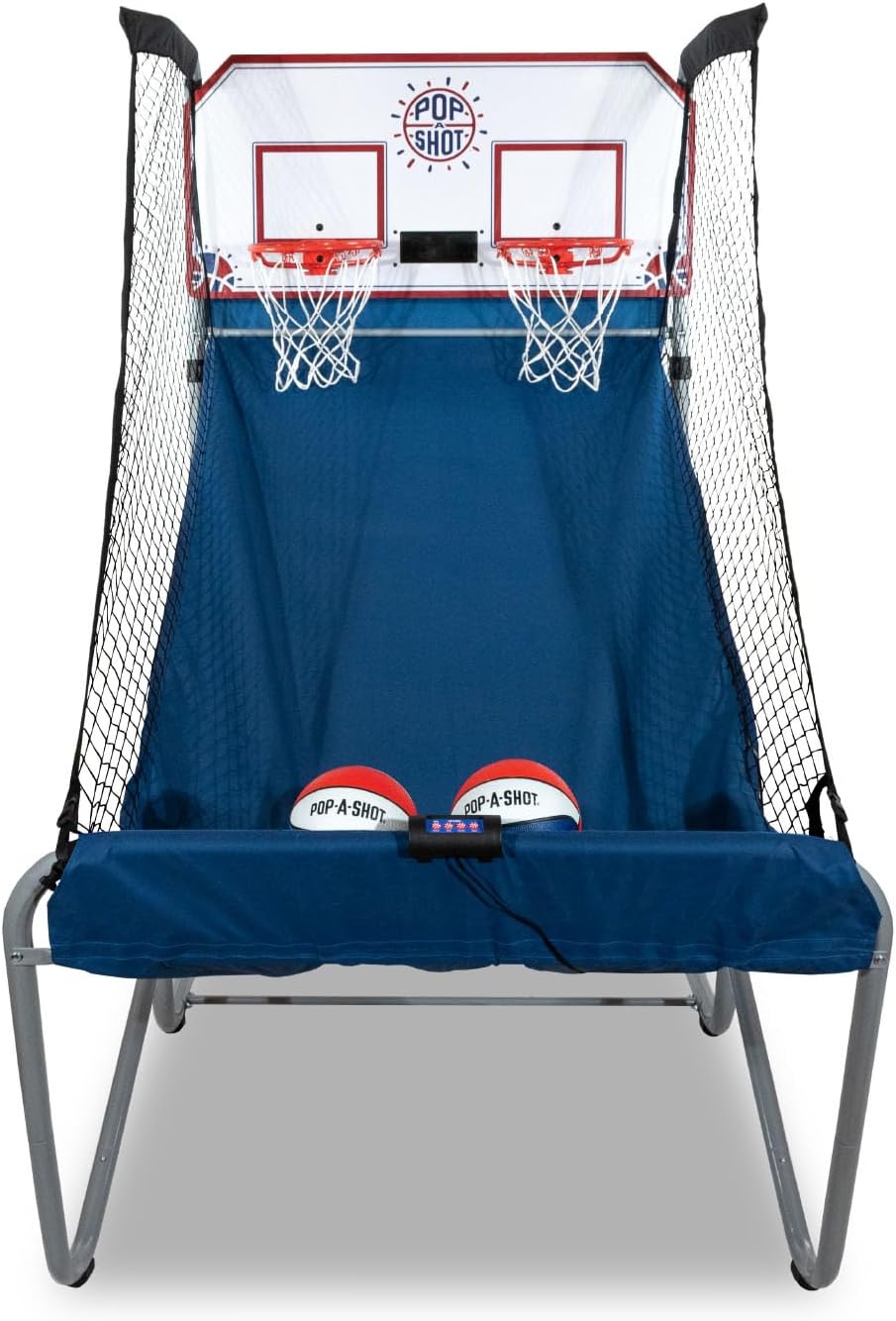 Pop-A-Shot - Home Dual Shot | Arcade Basketball Fun at Home | Infrared Sensor Scoring | 16 Game Modes | 7 Balls | Foldable Storage | for All Players