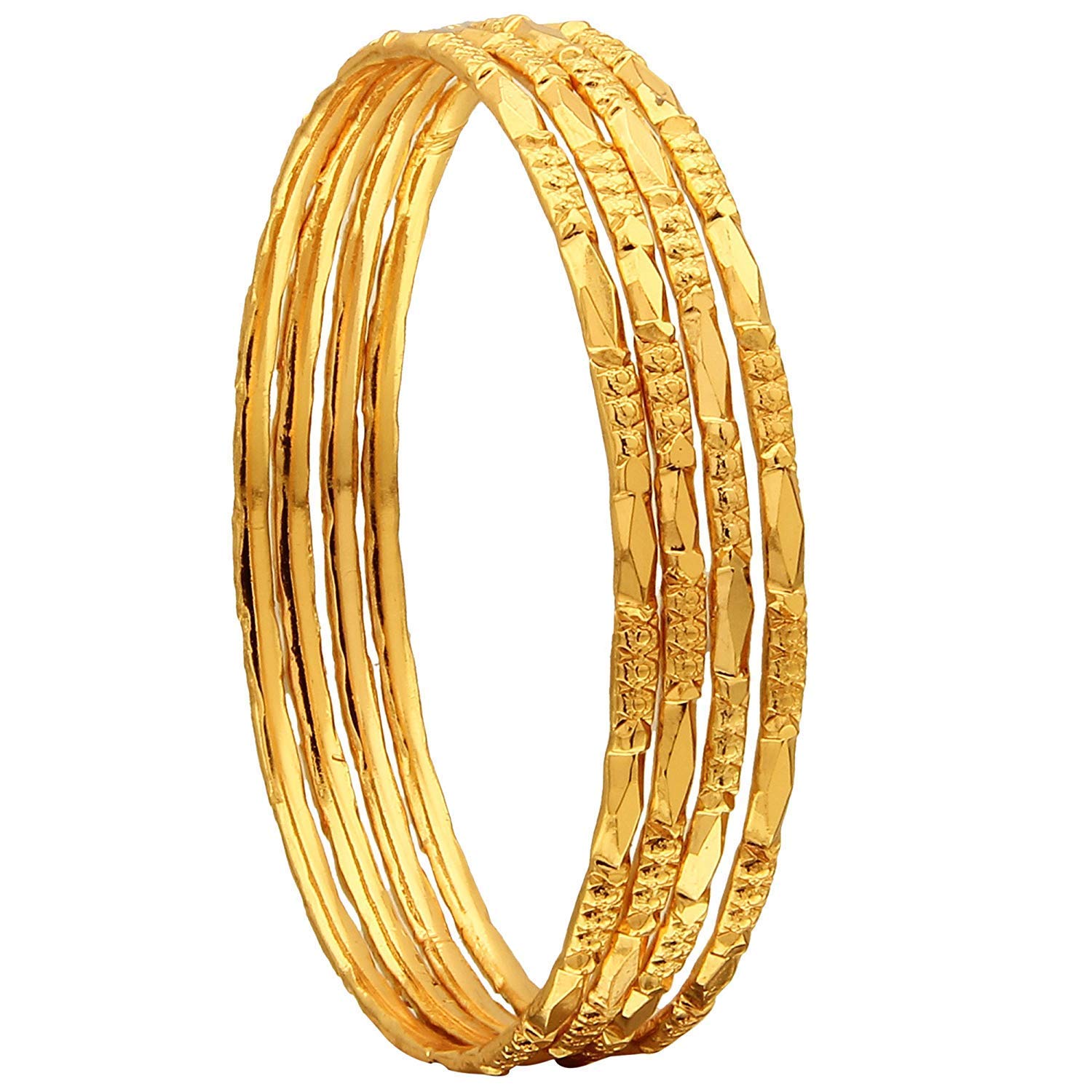 Swathi Fashion Jewellery Bangles 1 Gram Micro Gold Plated Traditional Designer Thin Size Daily Wearable Bangles for Women and Girls (13S-F.N) (2.4) (B09BBP931N) Amazon Price History, Amazon Price Tracker