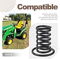 Vista 7 de Paquete de 2 resortes de suspensión para asiento de tractor de césped M154605 compatible con tractor John De-ere para césped y jardín, compatible