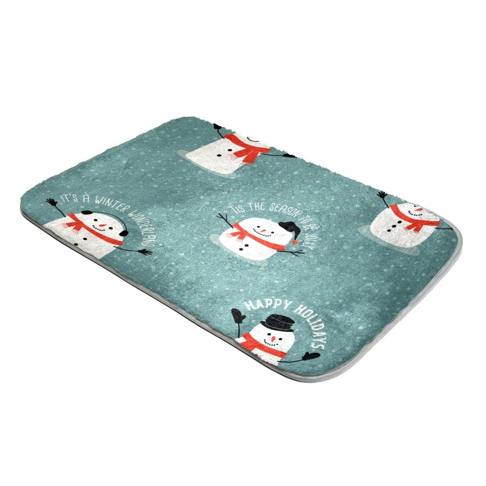 Tapis bonhomme de neige en fausse fourrure pour déco salon