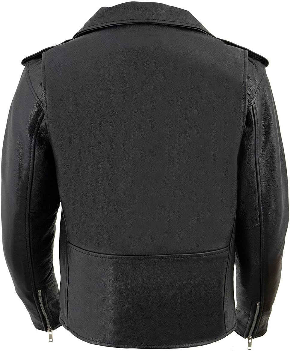 Milwaukee Leather LKL2701 Women's Classic Black Premium Leather Motorcycle Rider Jacket with Built-In Belt - Image 2