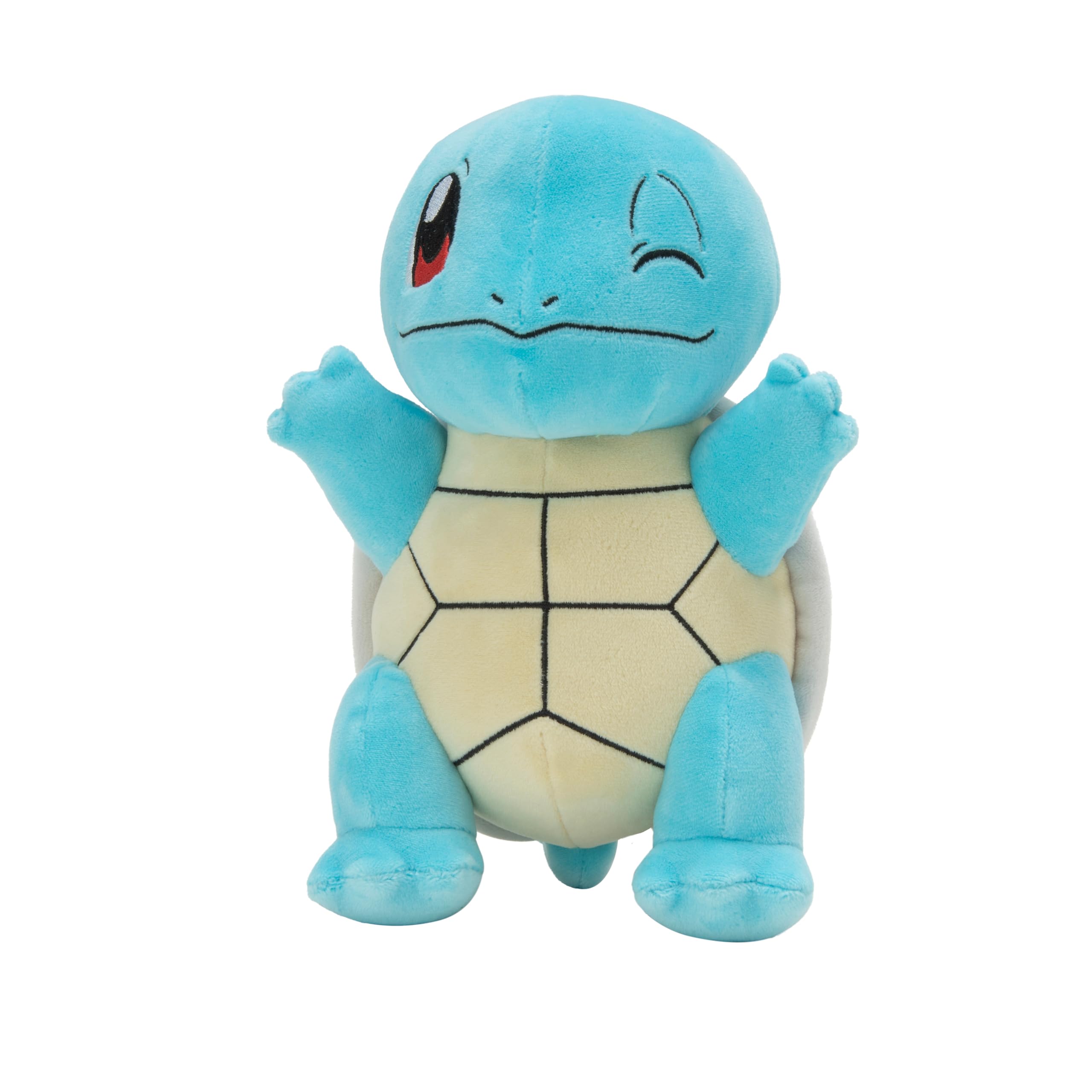 Pokemon Squirtle 8" Plush Toy - Quality Soft Stuffed Animal Figure - Gift for Kids, Boys, Girls - 2+