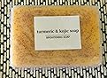 Generic Jabon de Curcuma para Las Manchas, Crema para Manchas Oscuras en La Cara, Jabón para La Cara, Jabón de Cúrcuma Con Vitamina C para Cara y Cuerpo, Piel Hidratante de Piel Sensible Soap, 100g