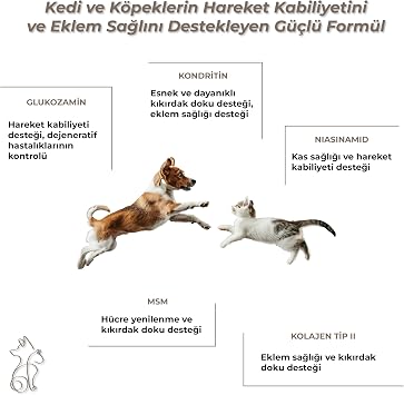 Kahu Naturals Joints&Mobility, Glucosamine, Chondritin, Collagen, Cat and Dog, 60 Tablets
