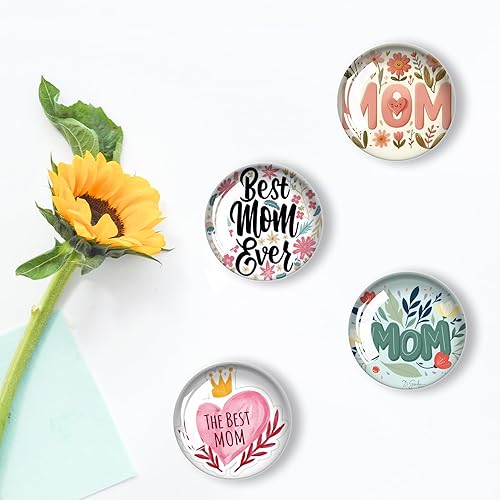 Miniatura 176 de 12 imanes de cristal para nevera, decoración de imanes de nevera de pájaro para manualidades, imanes de nevera fuertes para cocina, escuela