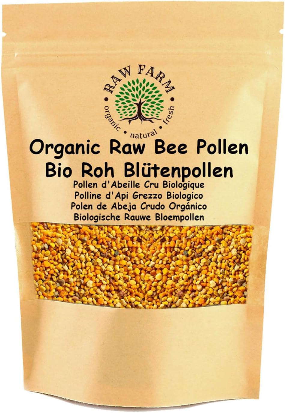 – Raw Farm - Organic Raw Bee Pollen – 100% Natural, Unprocessed – Sustainably Sourced 1 kg