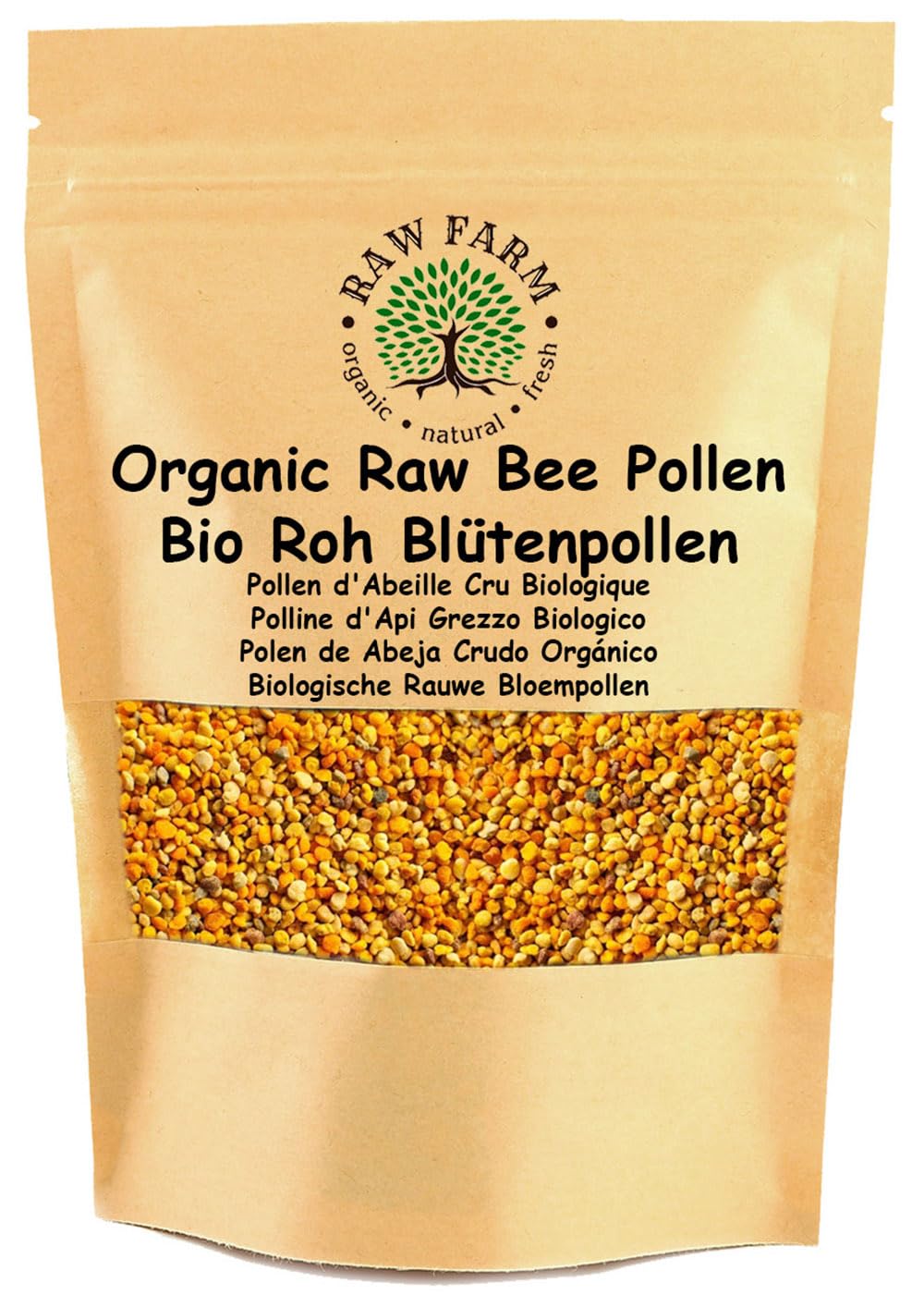 1 kg Organic Raw Bee Pollen – 100% Natural, Unprocessed, Premium Quality Superfood – Rich in Vitamins, Minerals & Protein – Sustainably SourcedEU Organic