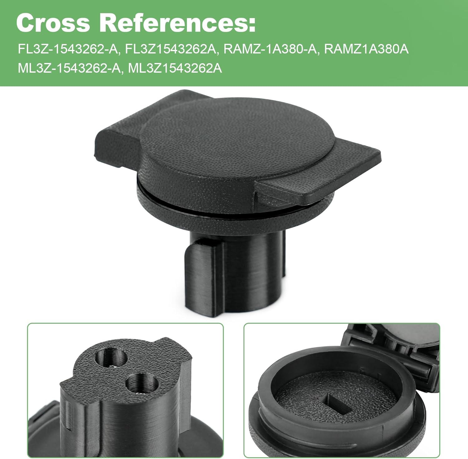 Rear Bumper Spare Tire Carrier Lock Cylinder Alternative for Ford F-150 2015-2025 F-250 F-350 Super Duty 2017-2025