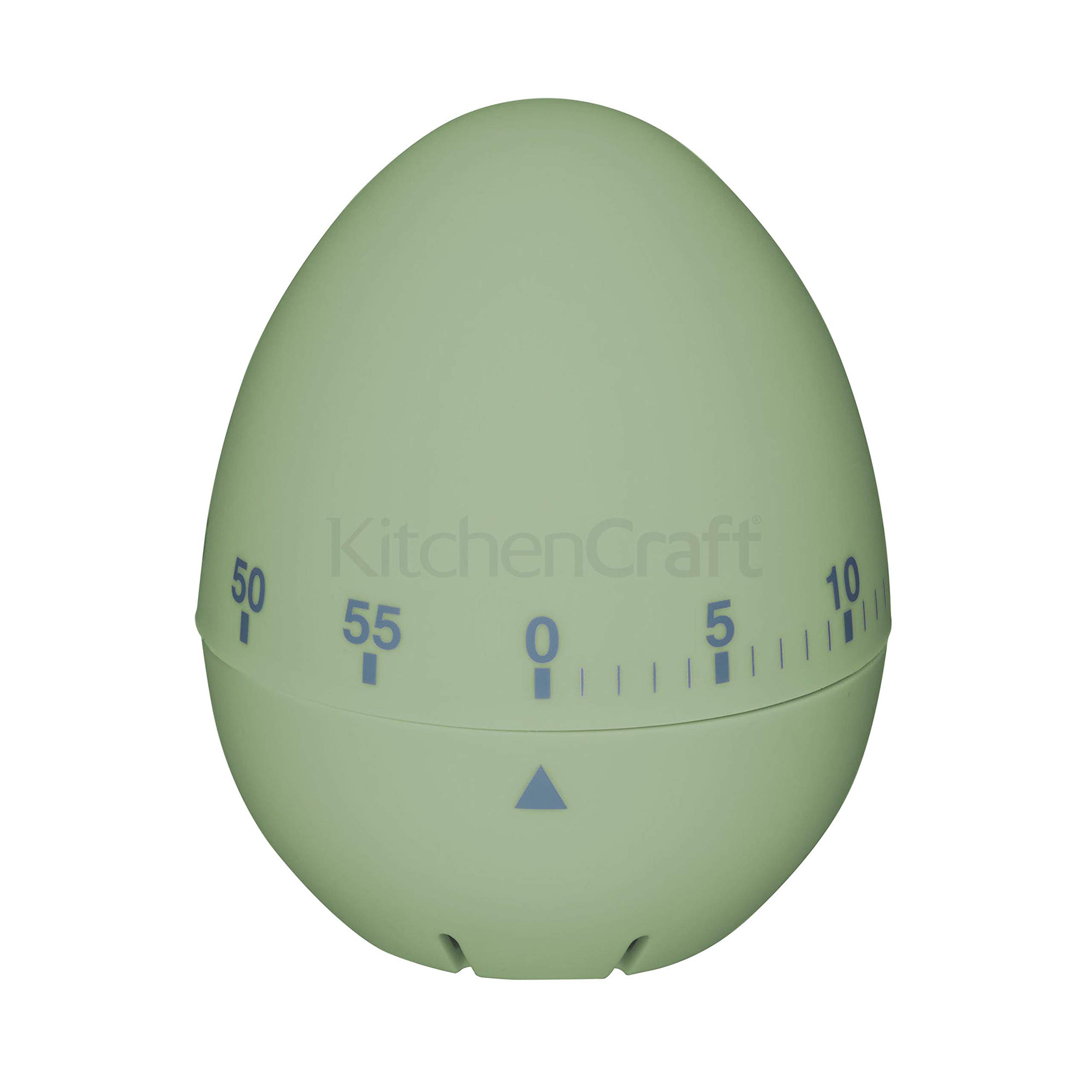 Soft Touch Kitchen Timer/Egg Shaped Timer – Pastel Green