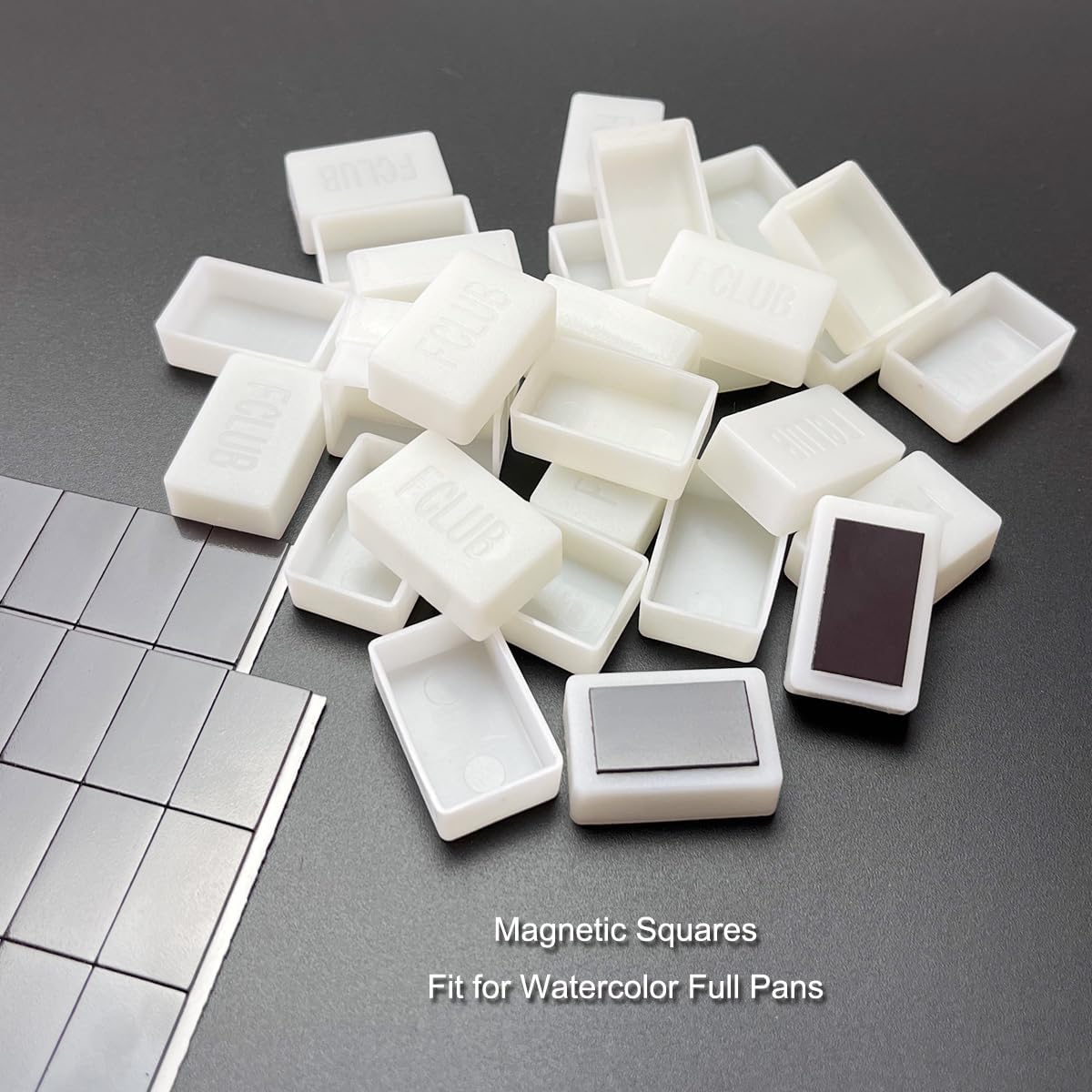 Medium Watercolor Tin Metal Box Tin with 36 Half Pans Watercolor Tins with 20Pcs Empty Full Pans