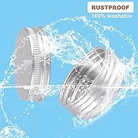 Vista 5 de Paquete de 234 latas redondas con tapa de rosca de 1/2 OZ de aluminio, para barras de loción casera DIY, ungüentos y velas, bálsamos, especias