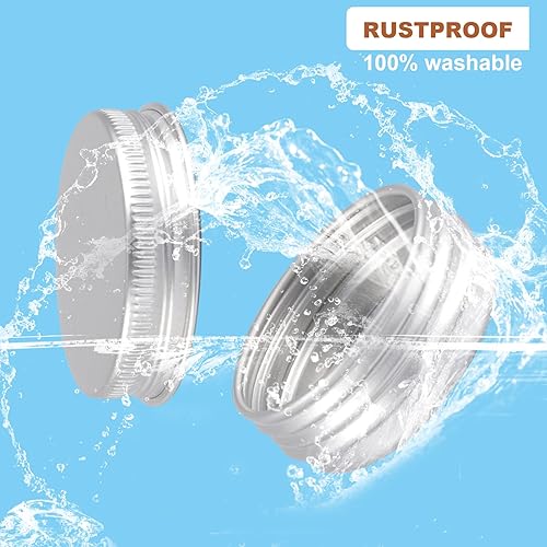 Miniatura 5 de Paquete de 234 latas redondas con tapa de rosca de 12 OZ de aluminio, para barras de loción casera DIY, ungüentos y velas, bálsamos, especias
