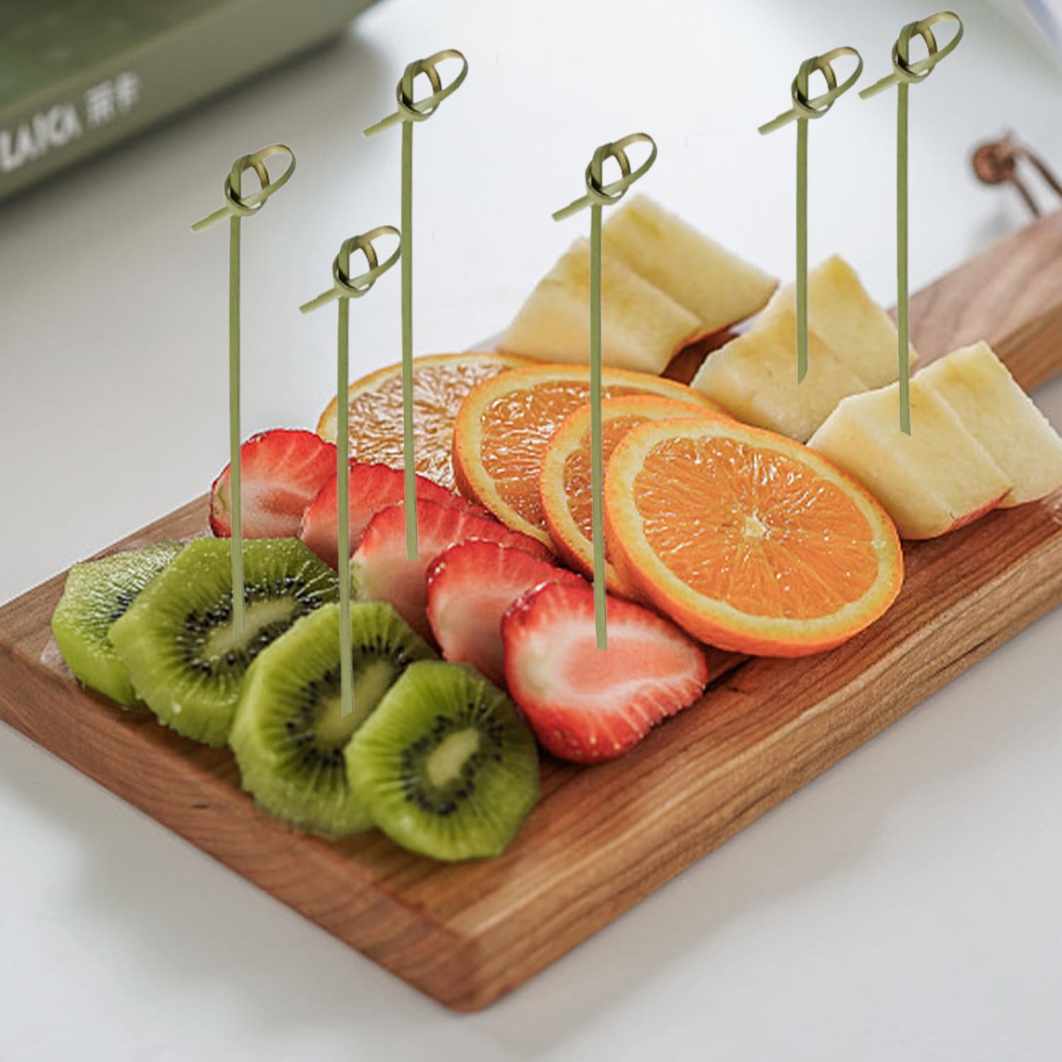 100 Spiedini In Legno Di Bamb&ugrave; - 12 Cm, Piatti, Per Finger Food, Barbecue, Cocktail E Frutta