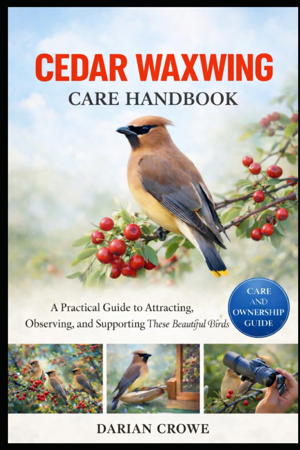 CEDAR WAXWING CARE HANDBOOK: A Practical Guide to Attracting, Observing, and Supporting These Beautiful Birds