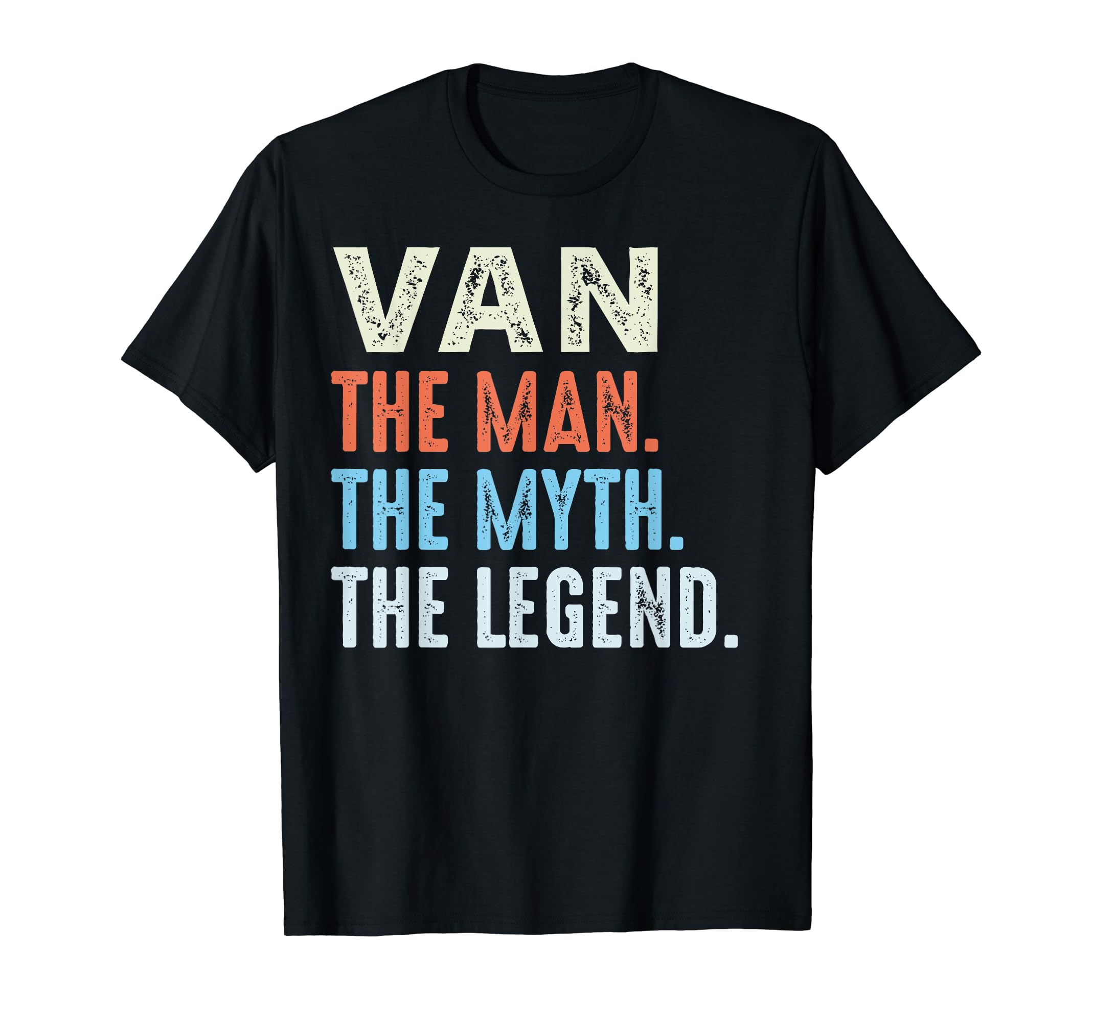 LUXETHREADS Men'sVAN The Legend Name Personalized Cute Idea Men Vintage VAN T-Shirt