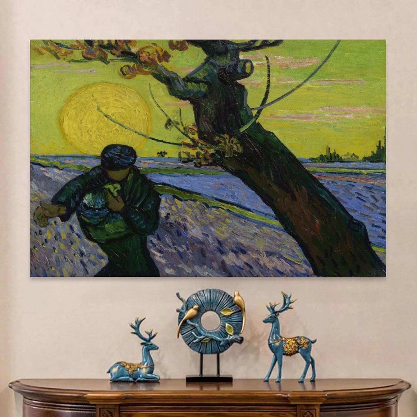 Amazon.co.jp: ファン ゴッホ 種をまく人 ポスター 1888 年にフィン