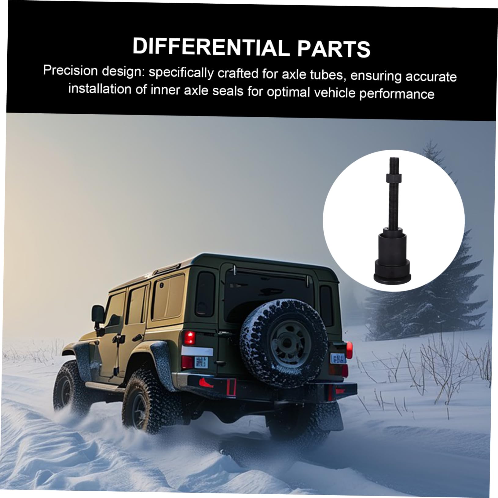 BESTOYARD Utensile per Installazione Guarnizione Differenziale Anteriore Strumento per Ricambi Auto Accessori Differenziali Struttura in Metallo per Meccanici e Utente Fai da Te