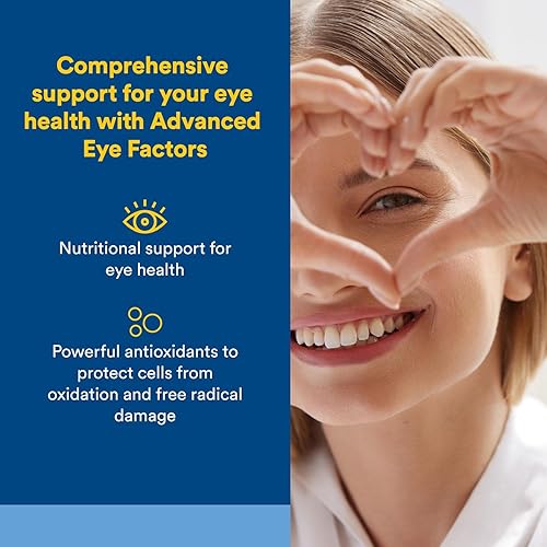 Miniatura 2 de Natural Factors, Factores oculares avanzados, apoyo antioxidante para una visión saludable con luteína y zeaxantina, 60 cápsulas