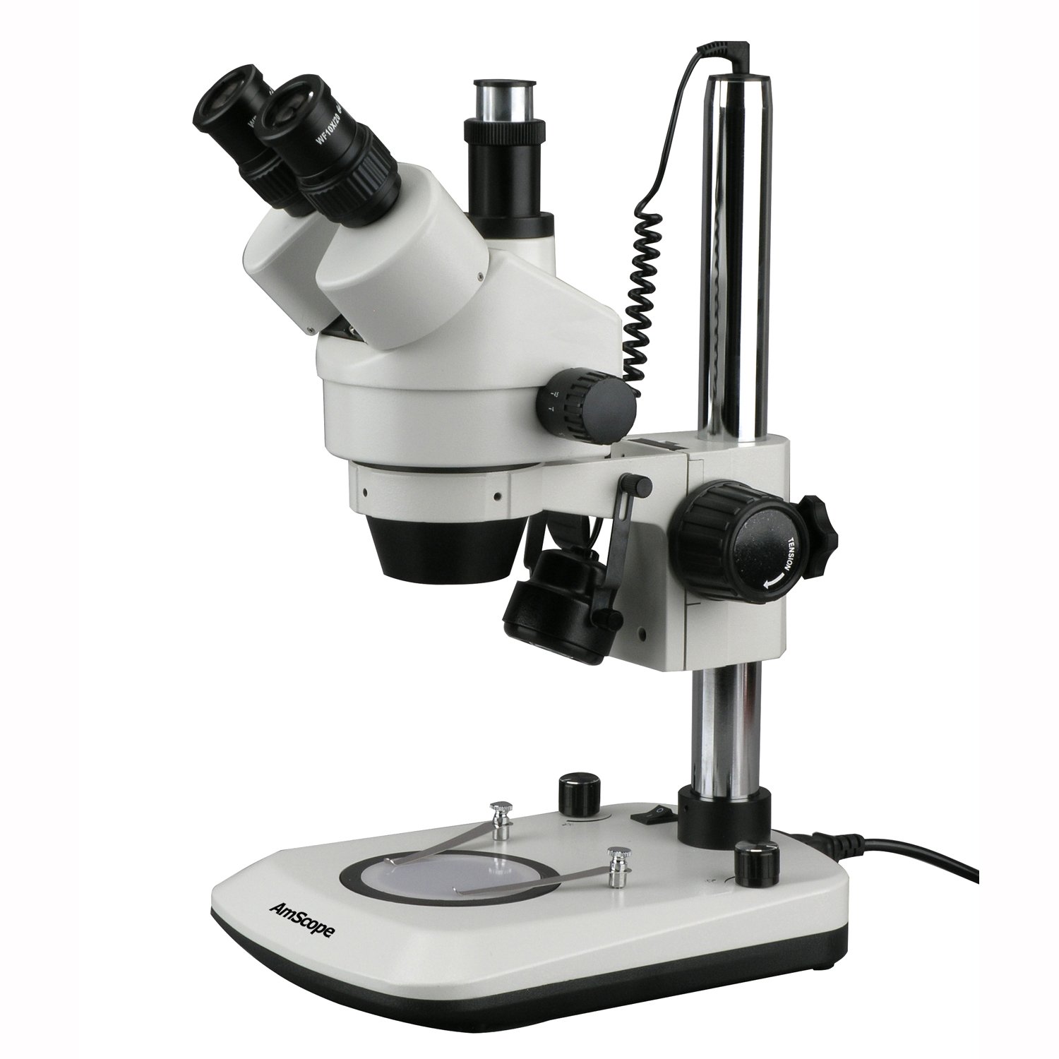 Nueva 7X-45X doble encendido, 6 W LED, con Zoom, microscopio