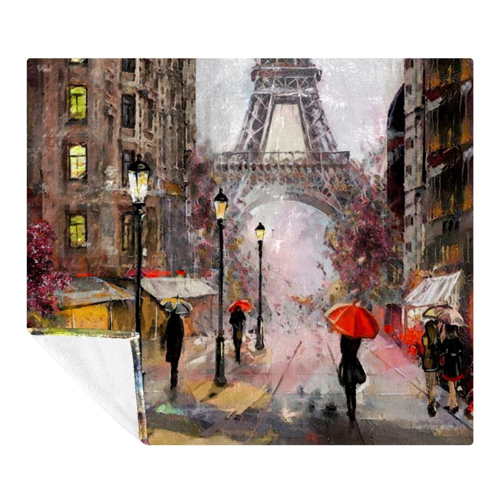 Couverture douce pour canapé et voyage plaid microfibre peinture urbaine