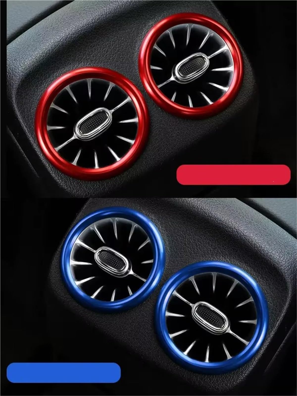 Compatible Con Benz Para GLA220 Para AMG Line 2021 2022 2023 ‌anillo Embellecedor Ventilación Aire Coche Pegatinas Decorativas Salida Accesorios