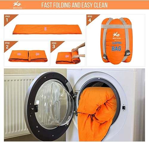 Miniatura 6 de Saco de Dormir para Clima Cálido - Portátil, Impermeable, Compacto, Ligero, Empacable para Niños, Adolescentes, Adultos, para Camping, Mochilero,