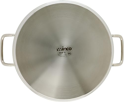 Miniatura 5 de Winco Commercial-Grade Stainless Steel Brazier with Lid, 8 Quart