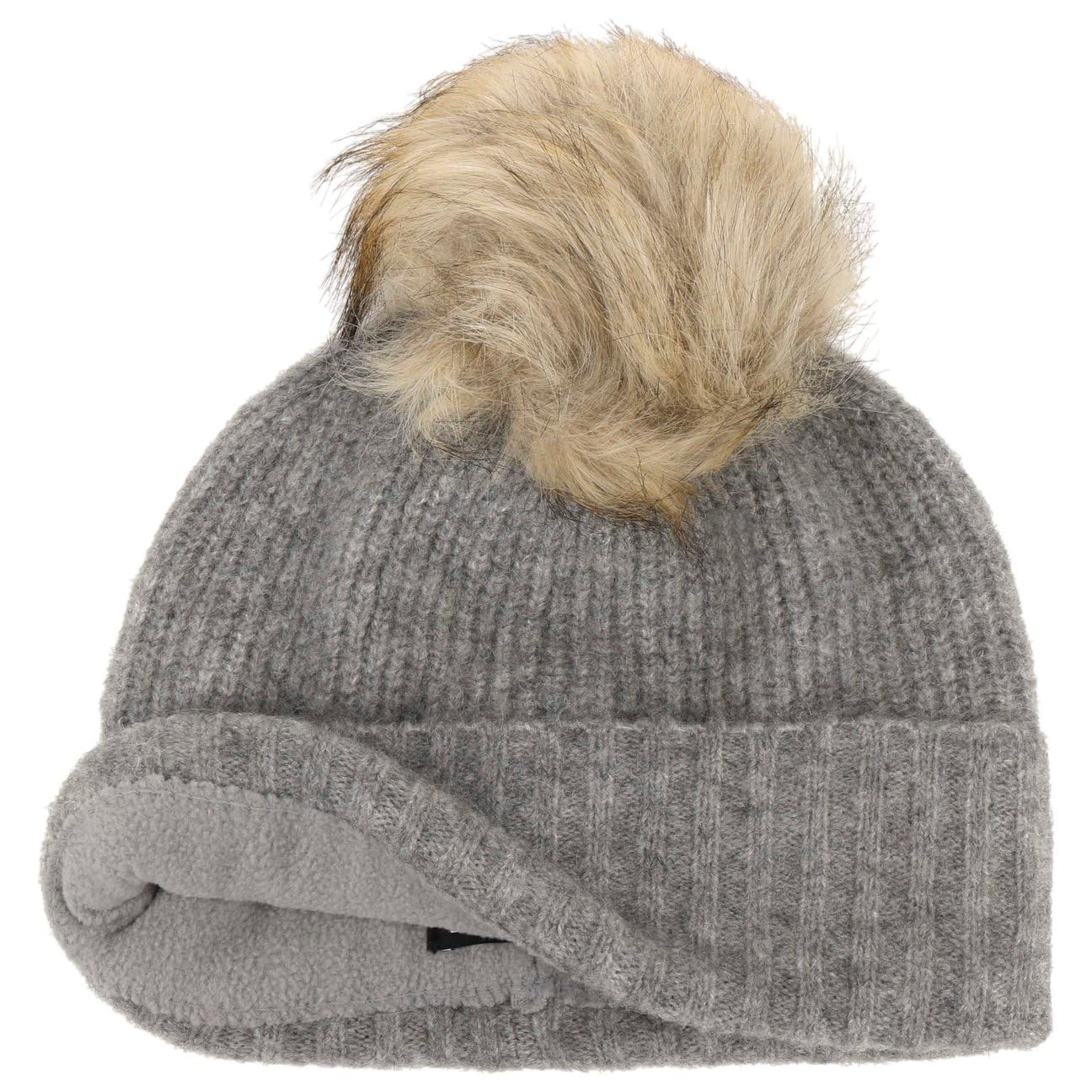 Seeberger Ardina Umschlagmütze Mütze Beanie Wollmütze Damenmütze Damen - mit Umschlag, Futter Winter Herbst-Winter