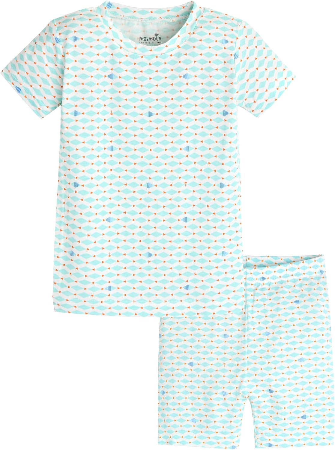 moimoln Soft Viscose Toddler Pajamas Girls Boys Long Short Sleeve Pjs Set