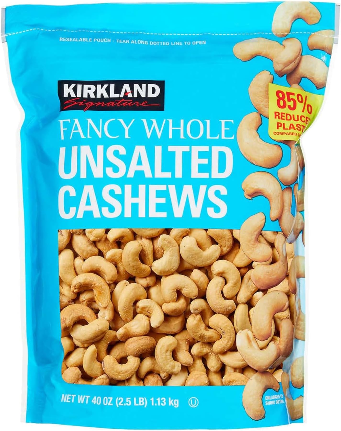 Kirkland Signature Kirkland Signature Unsalted Cashews, 2.5 Pound, 2 Pack