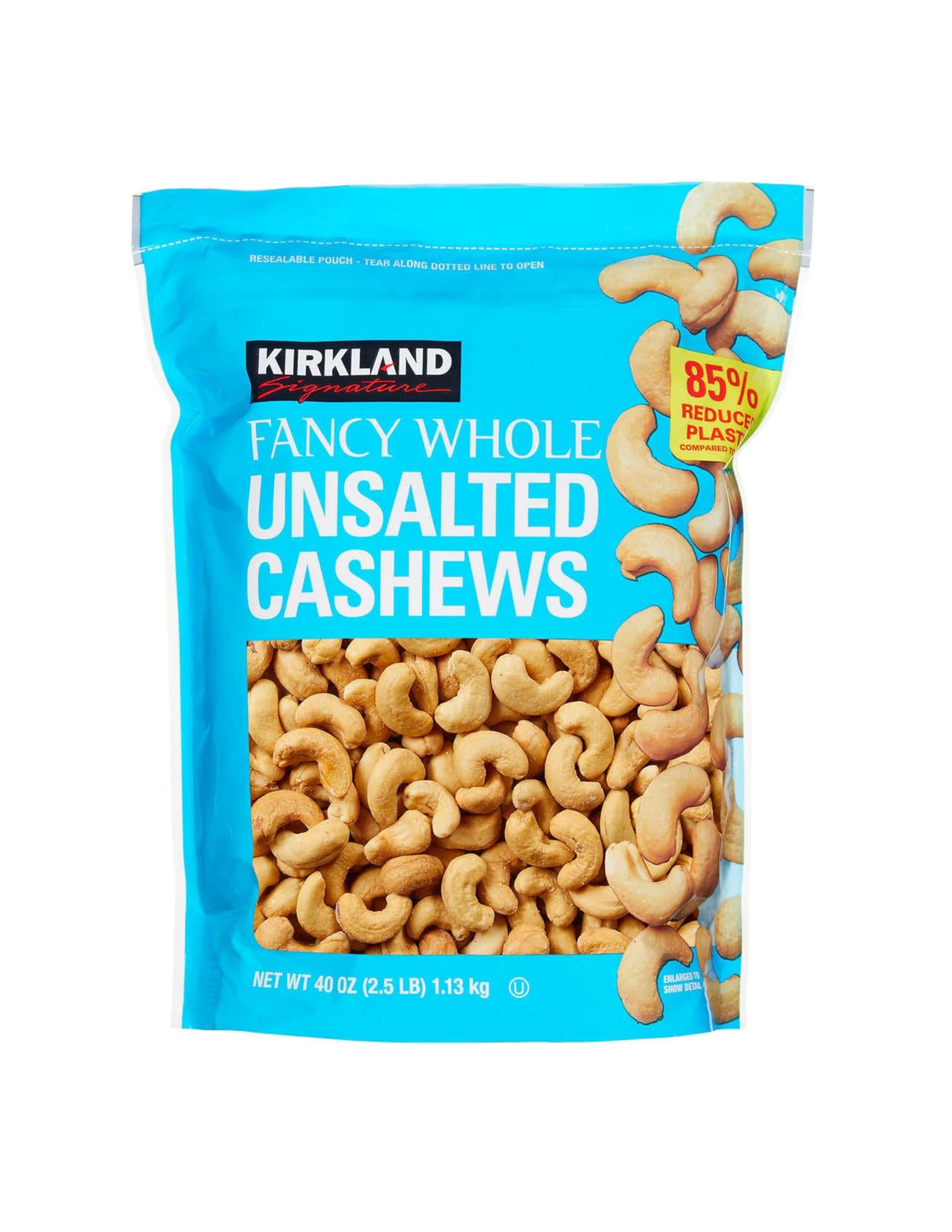 Kirkland Signature Kirkland Signature Unsalted Cashews, 2.5 Pound, 2 Pack