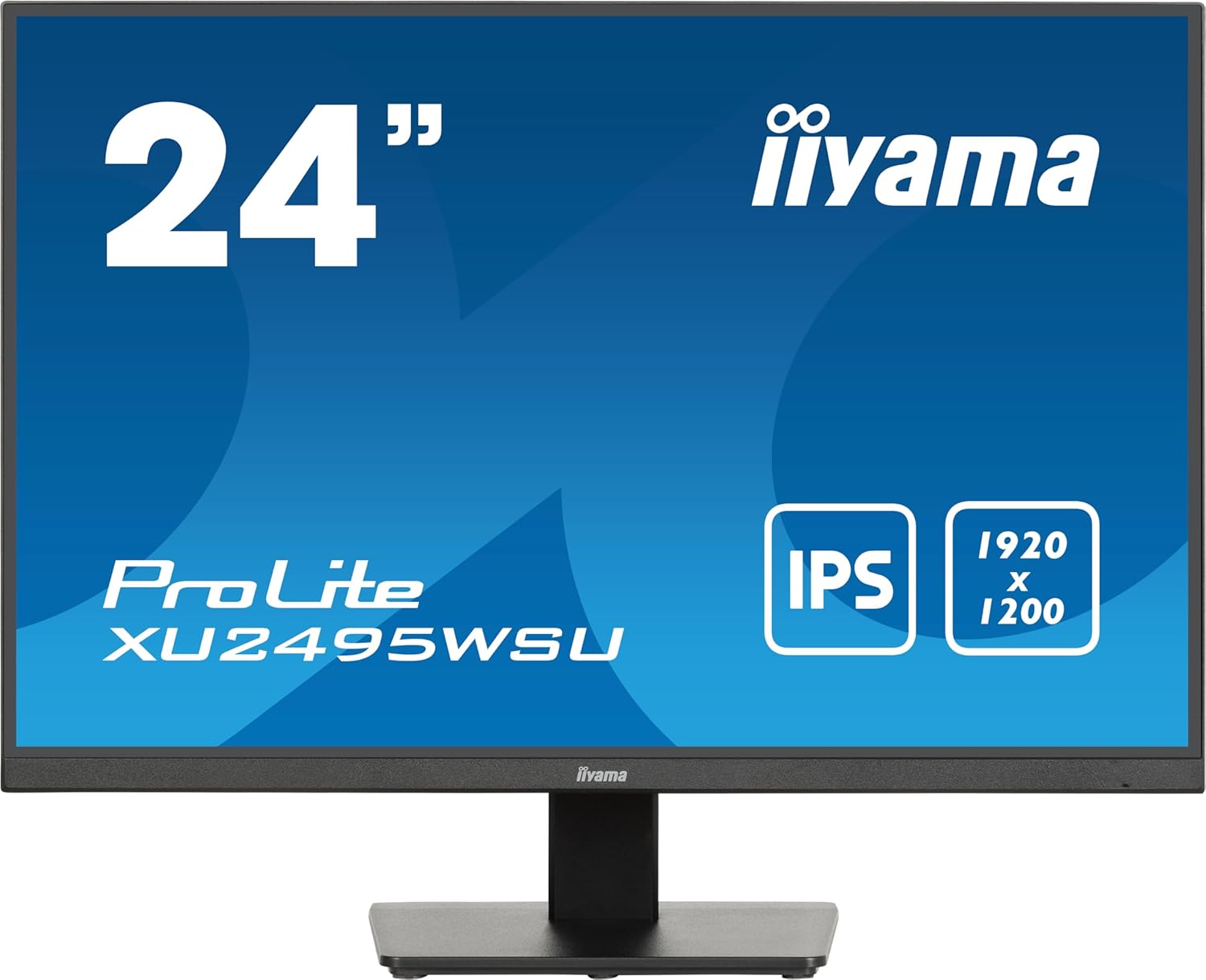 Iiyama XU2495WSU-B7 24,1″ Panel IPS, 1920×1200, 300cd/m², HDMI, DisplayPort, 4ms, Altavoces, USB 3X 3.2+1xC (15W) Iiyama XU2495WSU-B7 24,1″ Panel IPS, 1920×1200, 300cd/m², HDMI, DisplayPort, 4ms, Altavoces, USB 3X 3.2+1xC (15W)