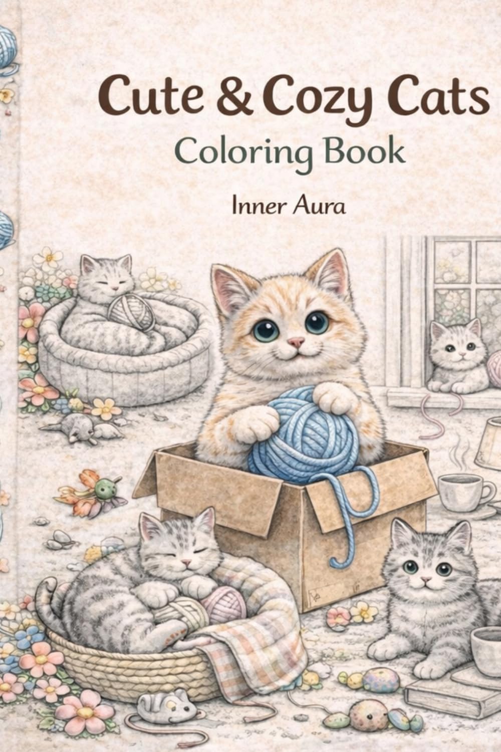 Cute & Cozy Cats: Adorable Relaxing Cat Scenes for Stress Relief and Creative Fun