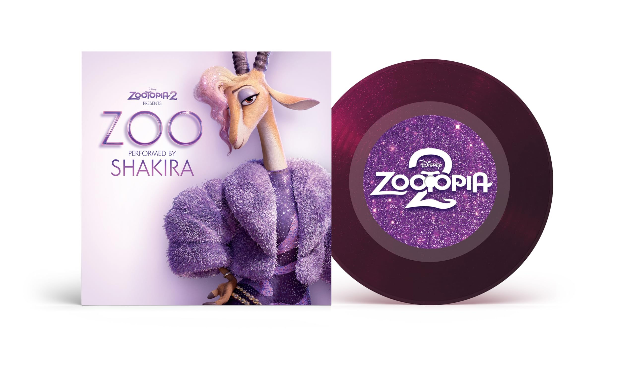 Zoo from Zootopia 2 Purple Translucent Glitter Single