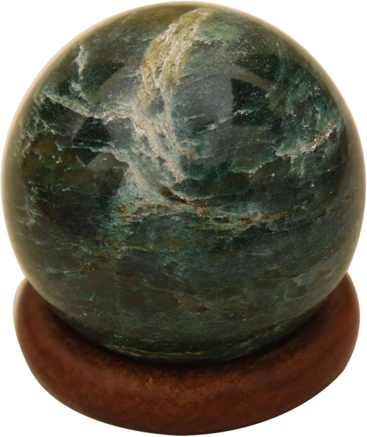 Reiki Healing Green Jade Design #1 Sphere Ball Stone 50-60 mm Approx