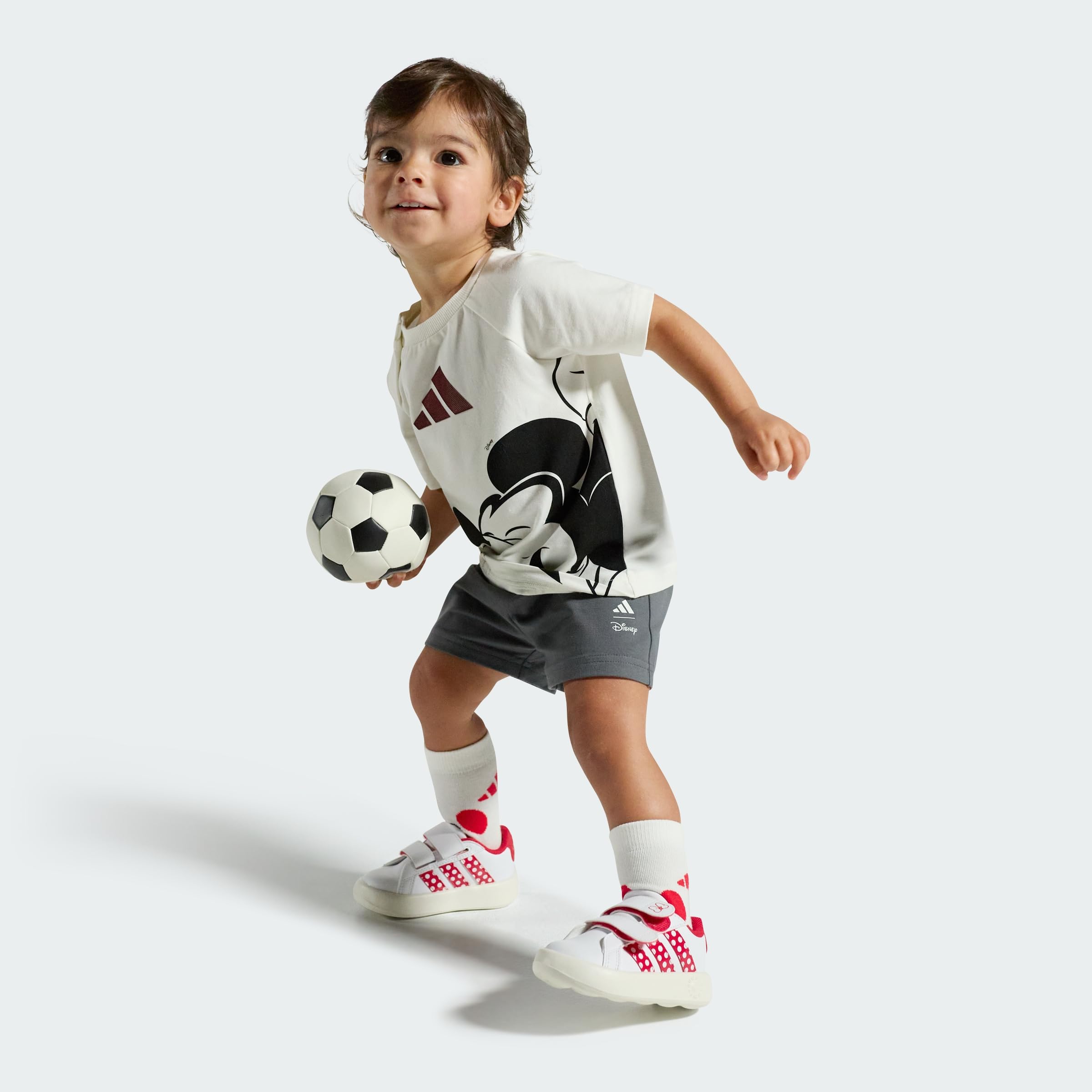 adidas Unisex bebé Disney Minnie Mouse Grand Court Shoes Infants, FTWR White/Clear Pink/Chalk White, 19 EU